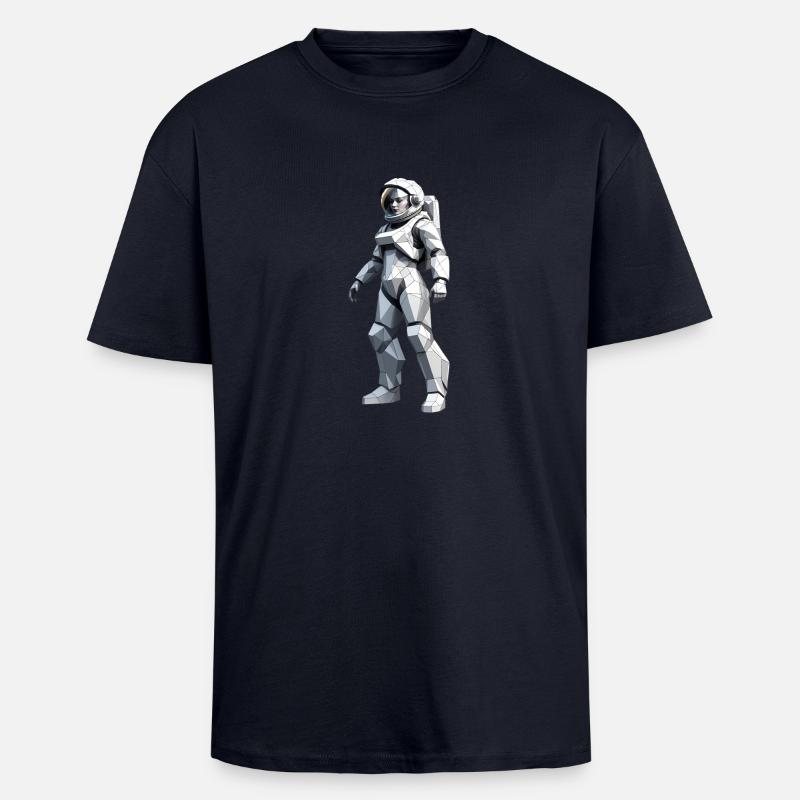 Astronaut - Beruf Design Sticker - Oversized Heavyweight Unisex T-Shirt - French Navy