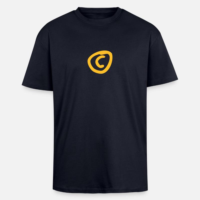 copyright c - Oversized Heavyweight Unisex T-Shirt - French Navy