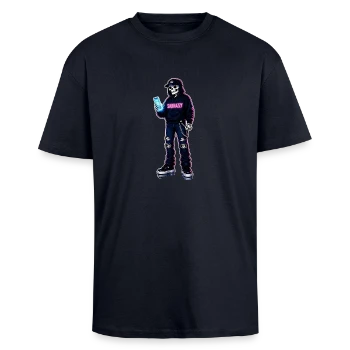 Sarkazzy Szkielet Hacker w streetwearowym swetrze