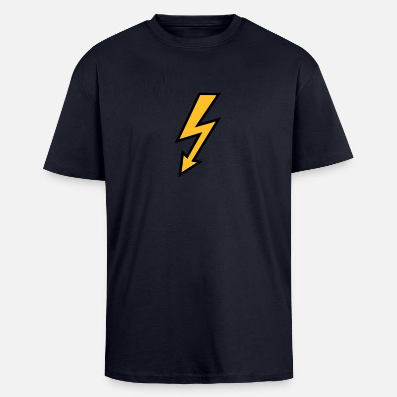 Blitz - Oversized Heavyweight Unisex T-Shirt - French Navy