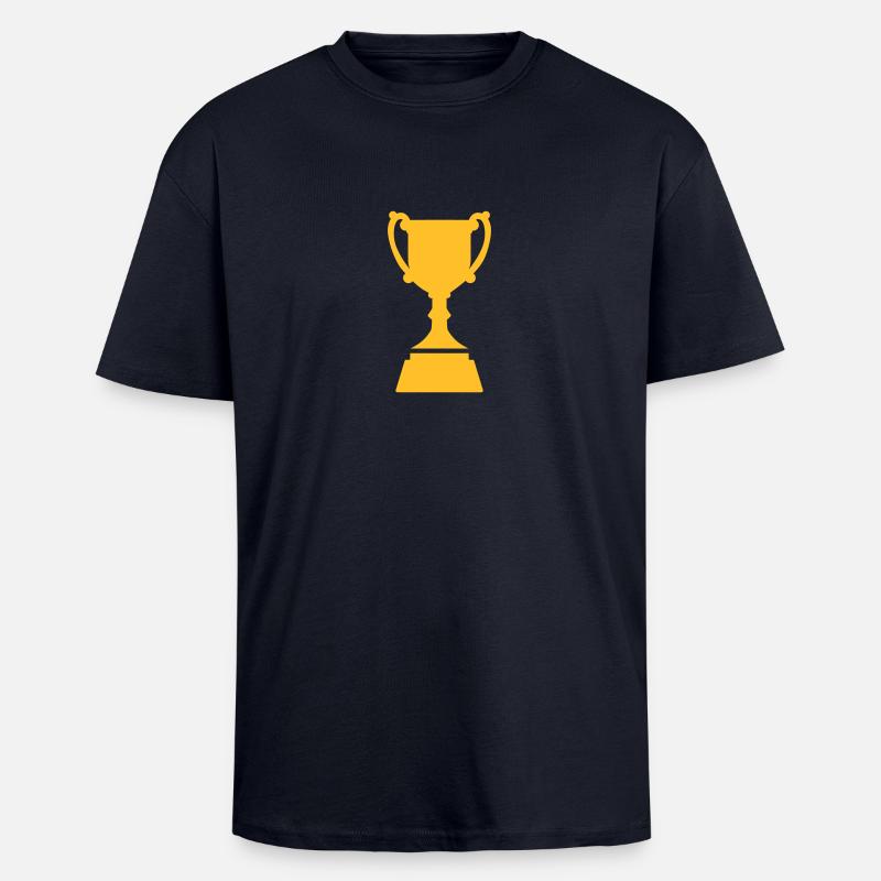 Coppa - T-shirt unisex oversize pesante - blu navy