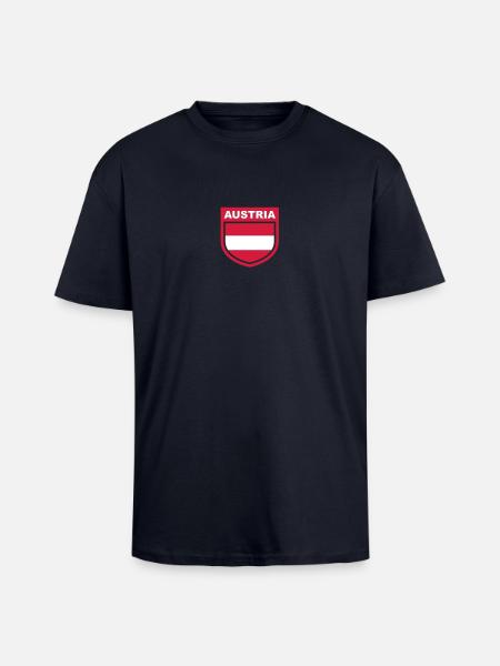 austria_emblem - Oversized Heavyweight Unisex T-Shirt - French Navy