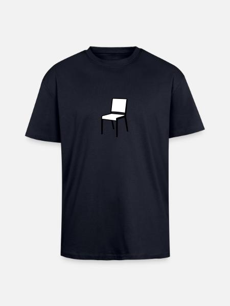 Stuhl - Oversized Heavyweight Unisex T-Shirt - French Navy