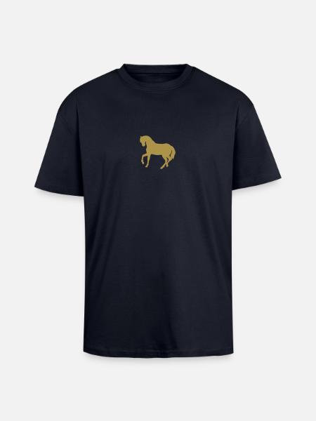 Cute Pony - Unisex Oversized Heavyweight T-shirt - french navy