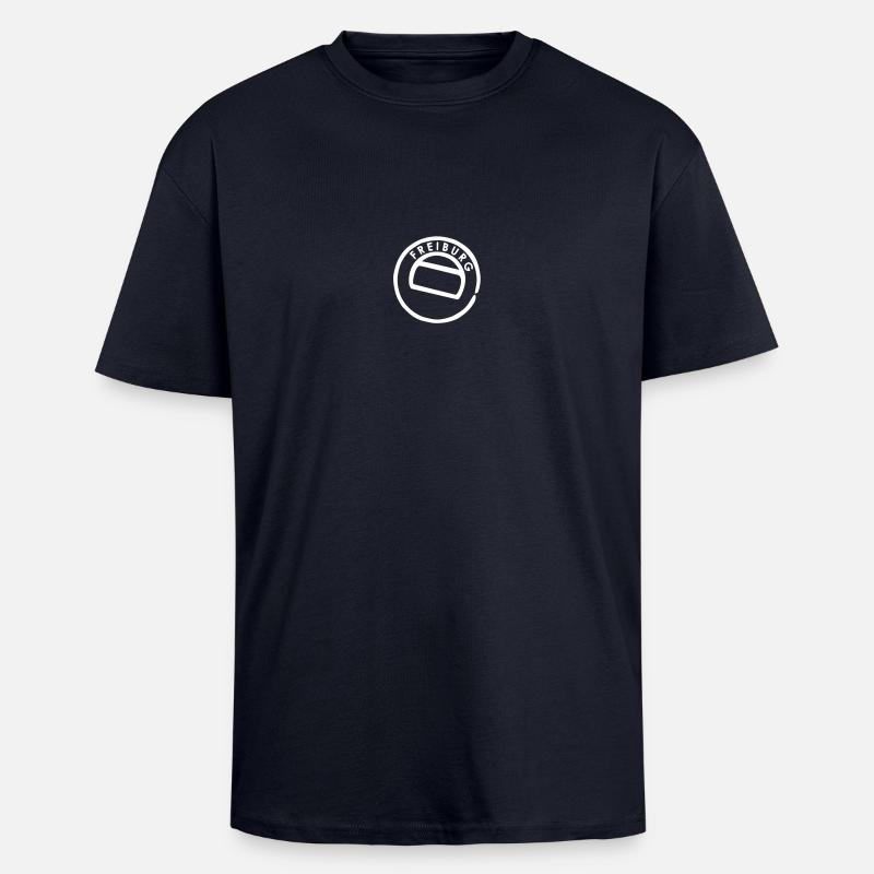 freiburg - T-shirt unisexe oversize épais - bleu marine