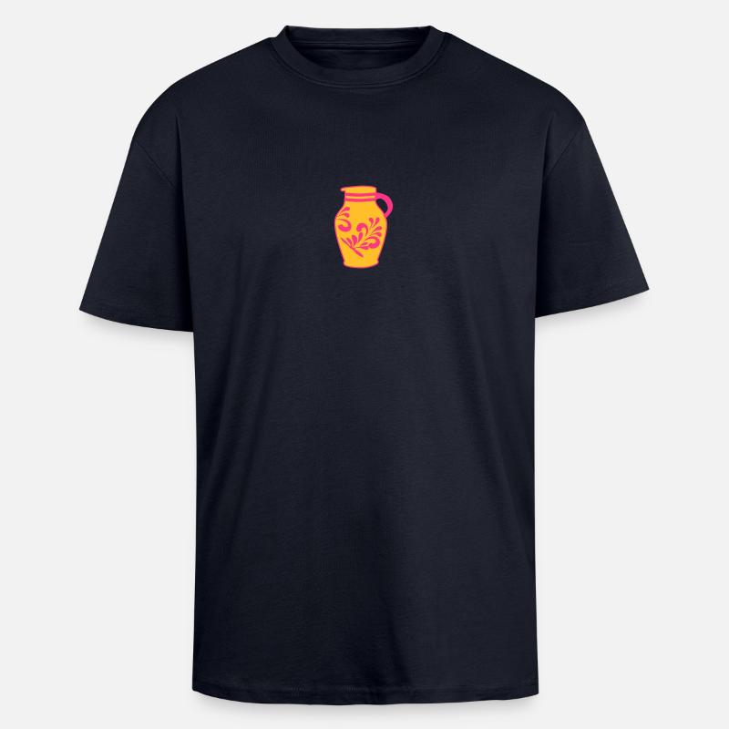 Hessischer Bembel - Oversized Heavyweight Unisex T-Shirt - French Navy