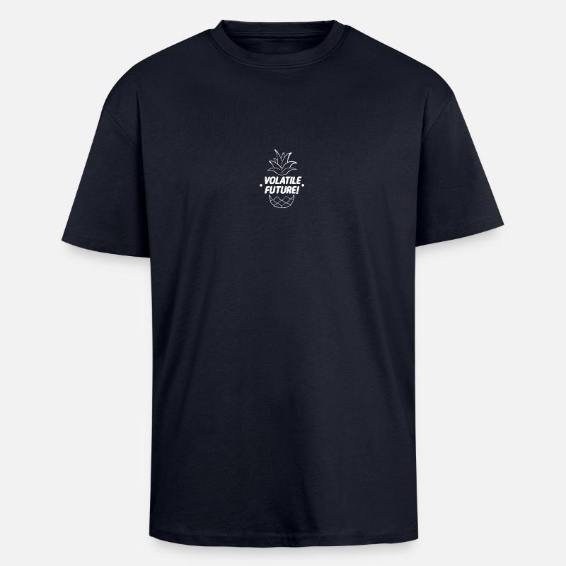 VOLATILE FUTURE! White - T-shirt unisexe oversize épais - bleu marine