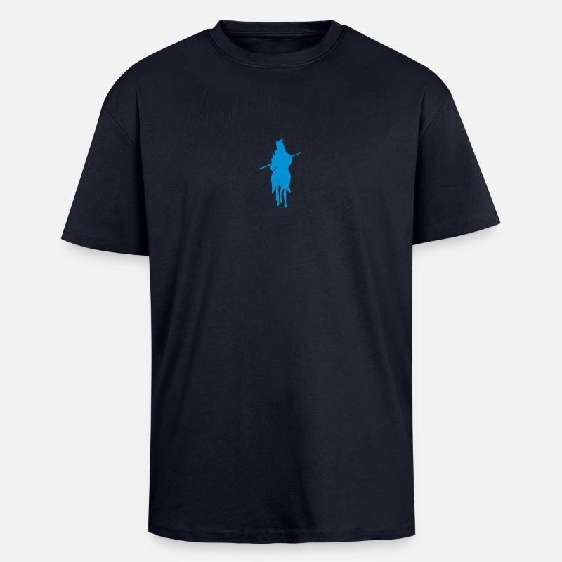 Indianer 1 - Oversized Heavyweight Unisex T-Shirt - French Navy