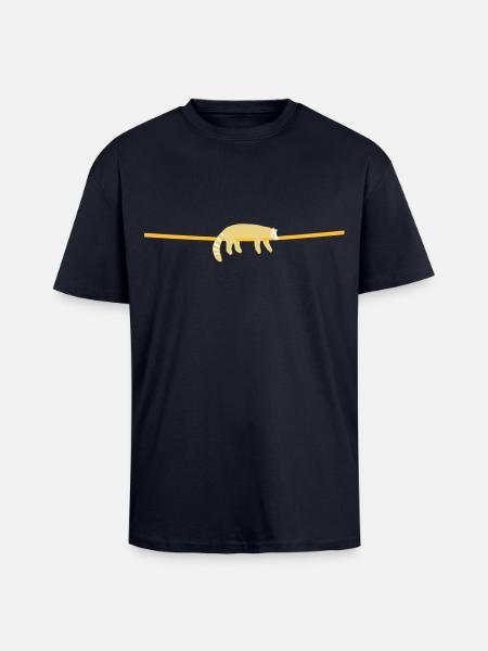 red panda - Unisex Oversized Heavyweight T-shirt - french navy