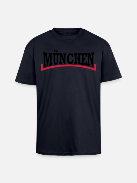 Munich * two-tone - Unisex Oversized Heavyweight T-shirt - french navy
