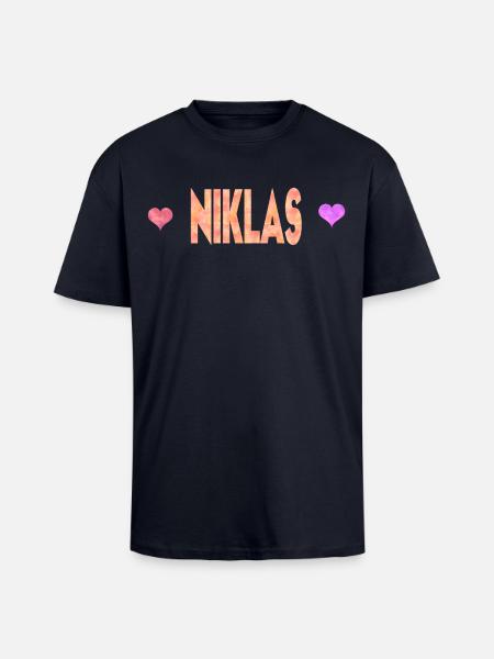 Niklas - Oversized Heavyweight Unisex T-Shirt - French Navy