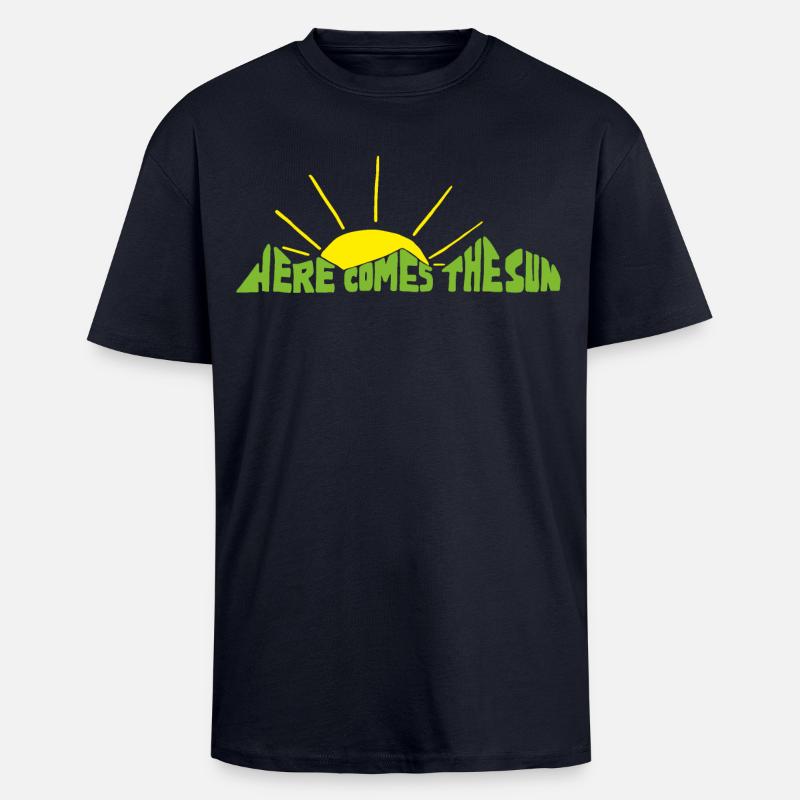 Here comes the sun! - Unisex Oversized Heavyweight T-shirt - french navy