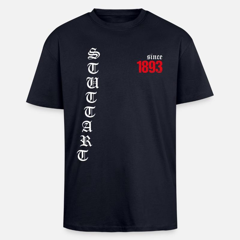 Stuttgart since 1893 - Oversized Heavyweight Unisex T-Shirt - French Navy
