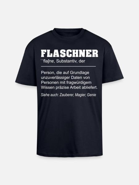 Flaschner lustige Definition - Oversized Heavyweight Unisex T-Shirt - French Navy