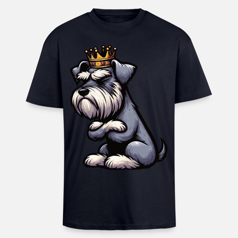 Schnauzer géant Schnauzer Propriétaire de Schnauzer - T-shirt unisexe oversize épais - bleu marine