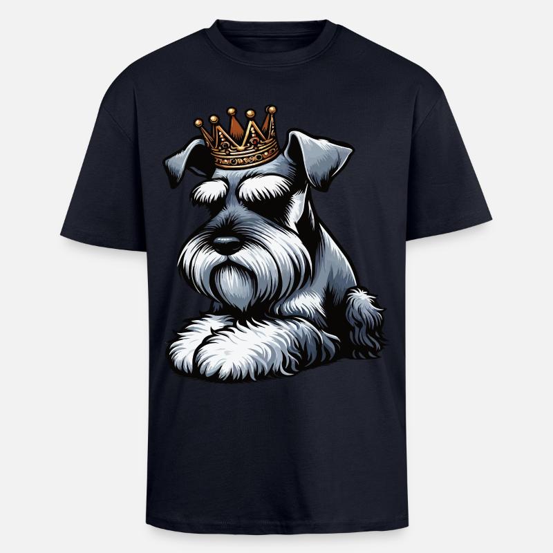 Schnauzer géant Schnauzer Propriétaire de Schnauzer - T-shirt unisexe oversize épais - bleu marine