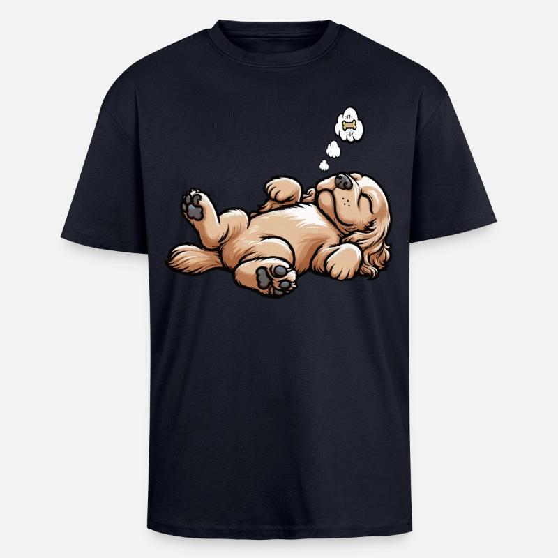 Cocker Spaniel Cockerhund Cocker Spaniel Besitzer - Oversized Heavyweight Unisex T-Shirt - French Navy