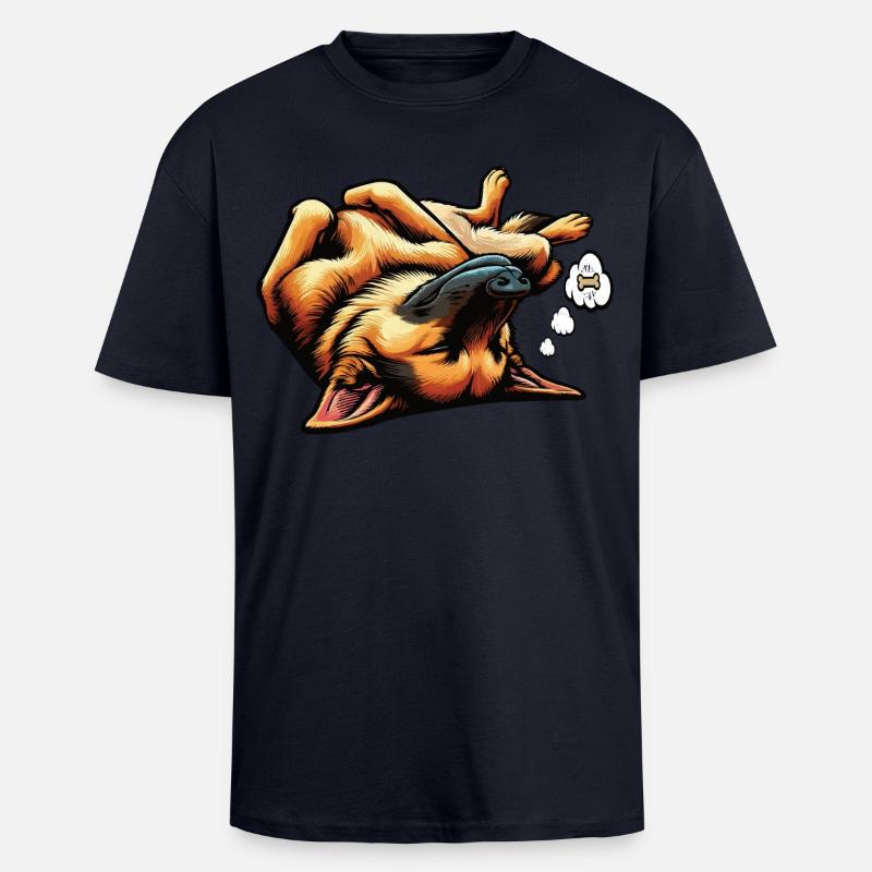 Deutscher Schäferhund Schäferhunde Schäferhunde - Oversized Heavyweight Unisex T-Shirt - French Navy