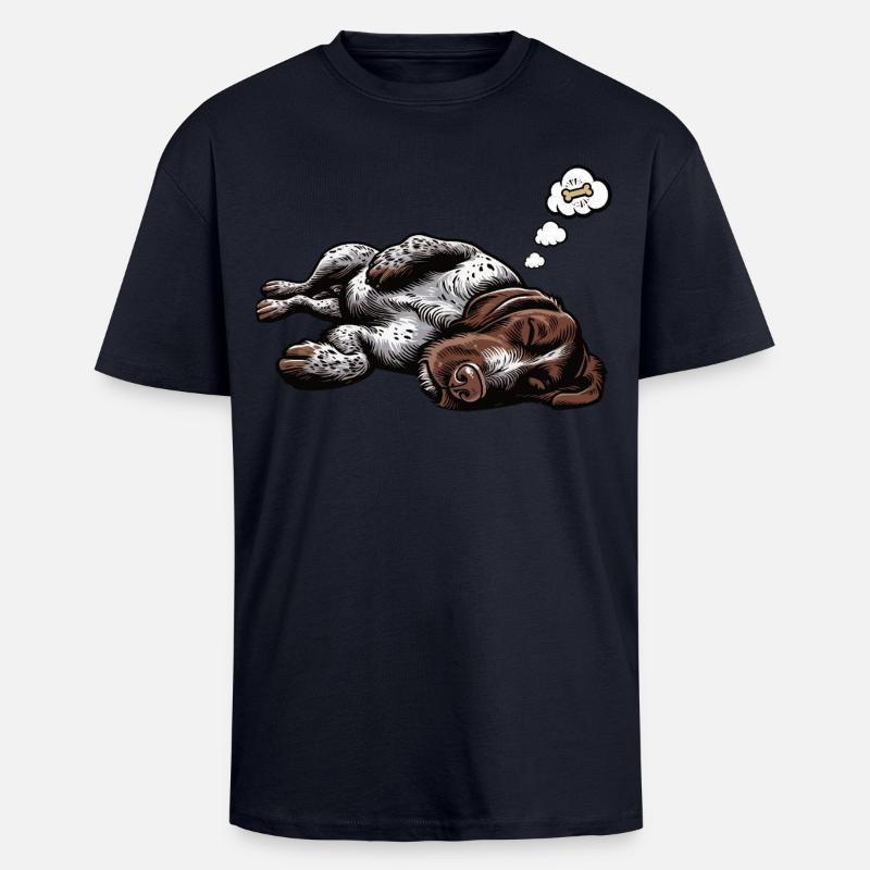 German Wirehaired German Wirehaired Owner - Unisex Oversized Heavyweight T-shirt - french navy
