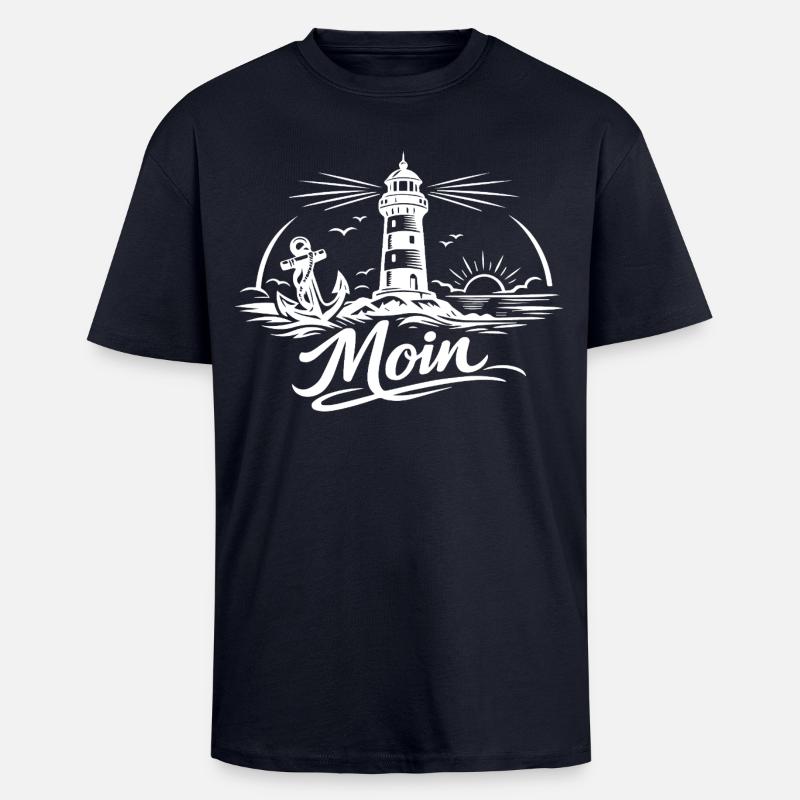 Moin - Oversized Heavyweight Unisex T-Shirt - French Navy