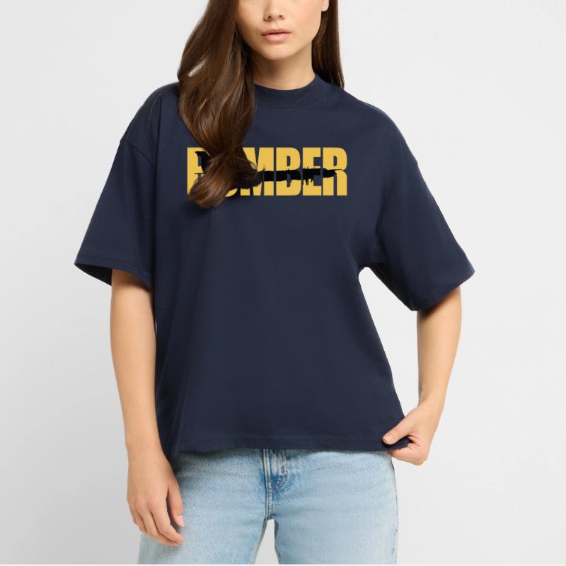 Bomber Tu-95 Oversized Heavyweight Unisex T-Shirt