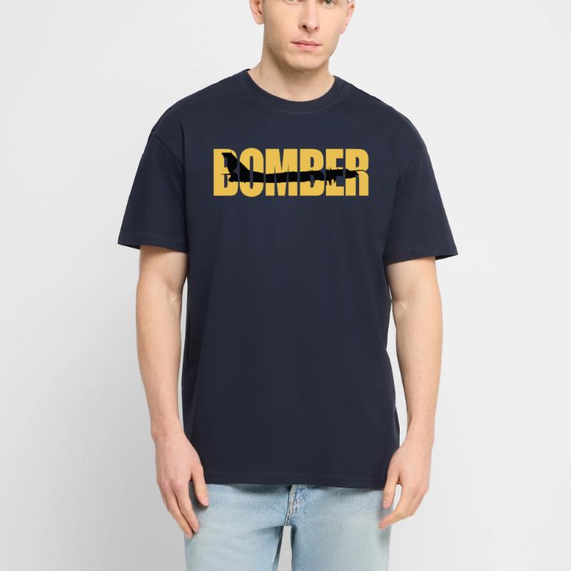 Bomber Tu-95 Oversized Heavyweight Unisex T-Shirt