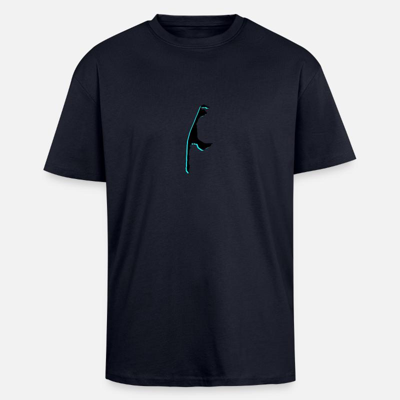 Sylt Silhouette - Oversized Heavyweight Unisex T-Shirt - French Navy