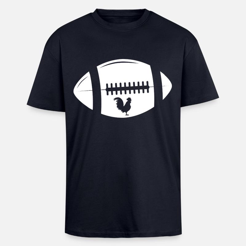 Rugby - Oversized Heavyweight Unisex T-Shirt - French Navy