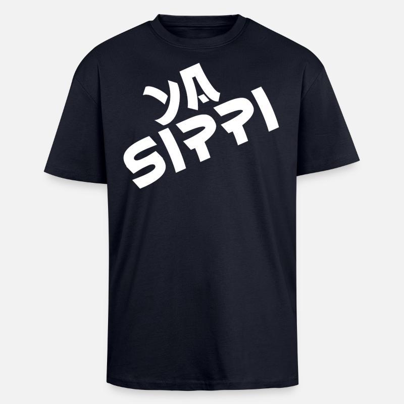 Ya Sippi - Oversized Heavyweight Unisex T-Shirt - French Navy