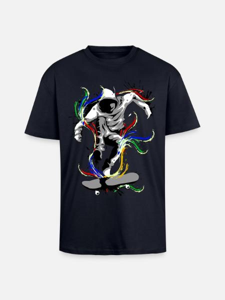 Skate - Skateboard - Skateboarder - Unisex Oversized Heavyweight T-shirt - french navy