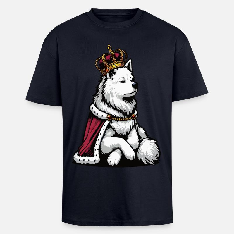 White Shepherd Shepherd Shepherd Dogs - Unisex Oversized Heavyweight T-shirt - french navy