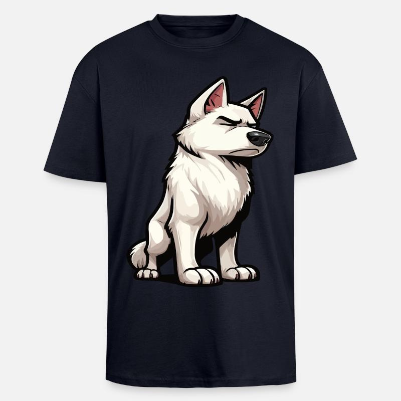 Weißer Schäferhund Schäferhund Schäferhunde - Oversized Heavyweight Unisex T-Shirt - French Navy