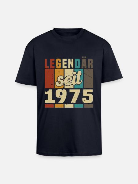 Legend since 1975 - Unisex Oversized Heavyweight T-shirt - french navy
