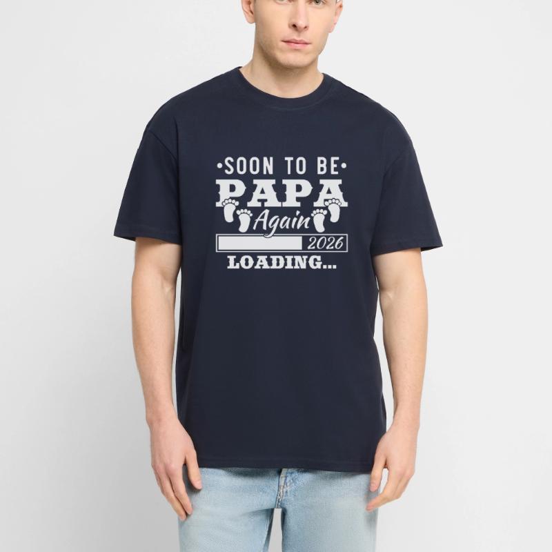 Pronto wird wieder Papa 2026 Loading Oversized Heavyweight Unisex T-Shirt