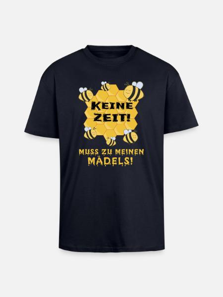 Imker Lustiger Spruch - Oversized Heavyweight Unisex T-Shirt - French Navy