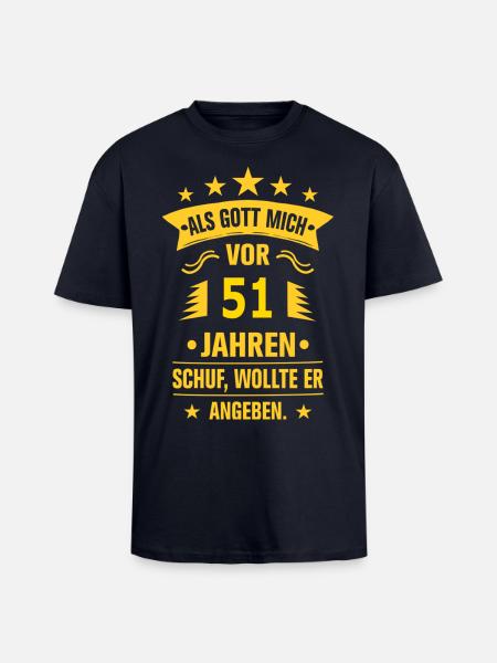 51 - Oversized Heavyweight Unisex T-Shirt - French Navy