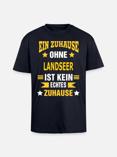 LANDSEER - Oversized Heavyweight Unisex T-Shirt - French Navy