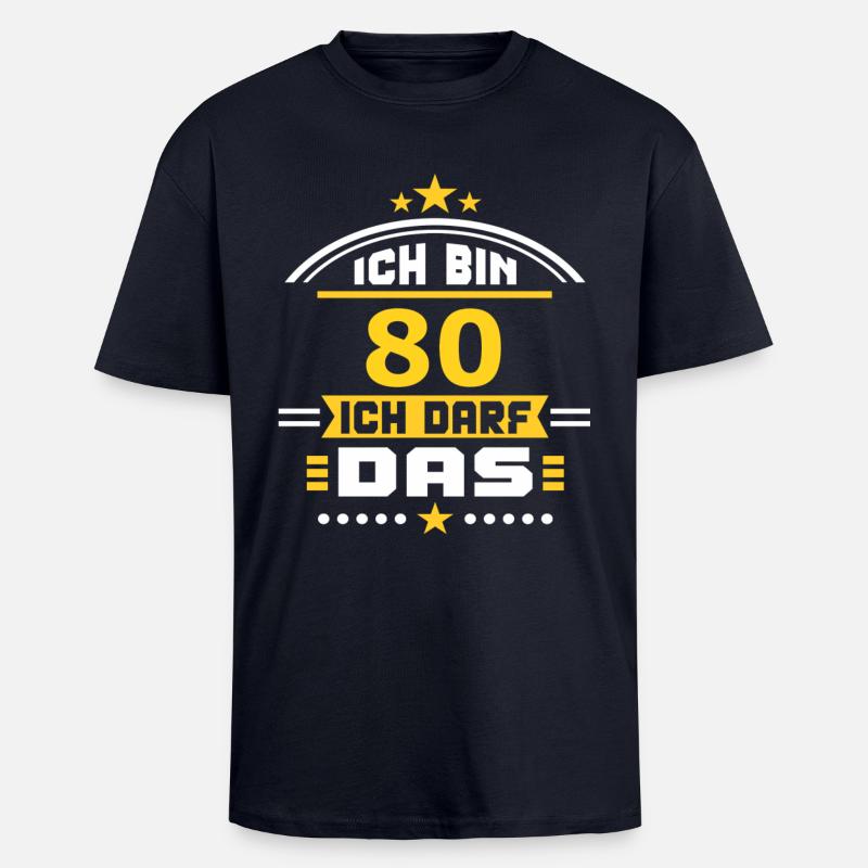 80 - Oversized Heavyweight Unisex T-Shirt - French Navy