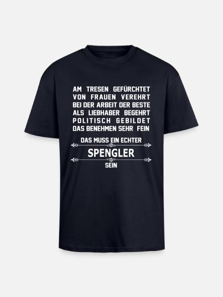 spengler - Oversized Heavyweight Unisex T-Shirt - French Navy