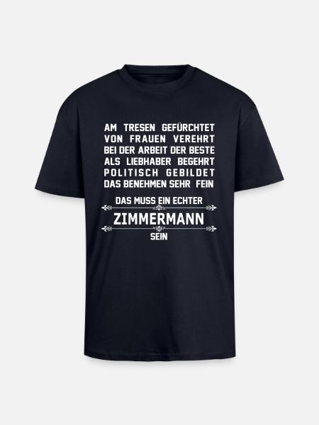 zimmermann - Oversized Heavyweight Unisex T-Shirt - French Navy