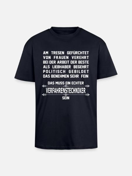 verfahrenstechniker - Oversized Heavyweight Unisex T-Shirt - French Navy