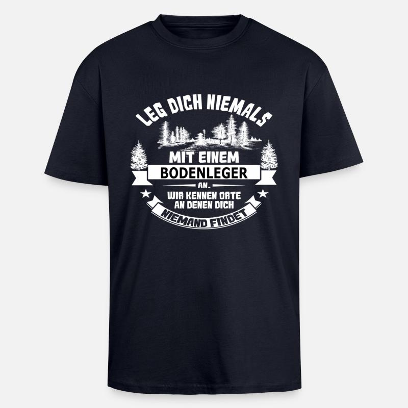 bodenleger - Oversized Heavyweight Unisex T-Shirt - French Navy