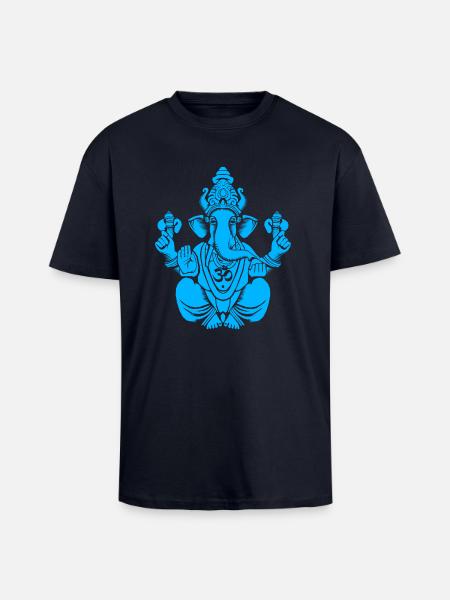 Blue Ganesh - Unisex Oversized Heavyweight T-shirt - french navy