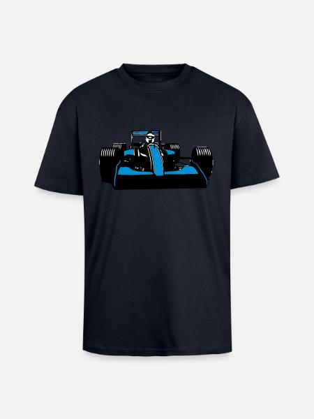 Race Car Racing cool - Unisex Oversized Heavyweight T-shirt - french navy