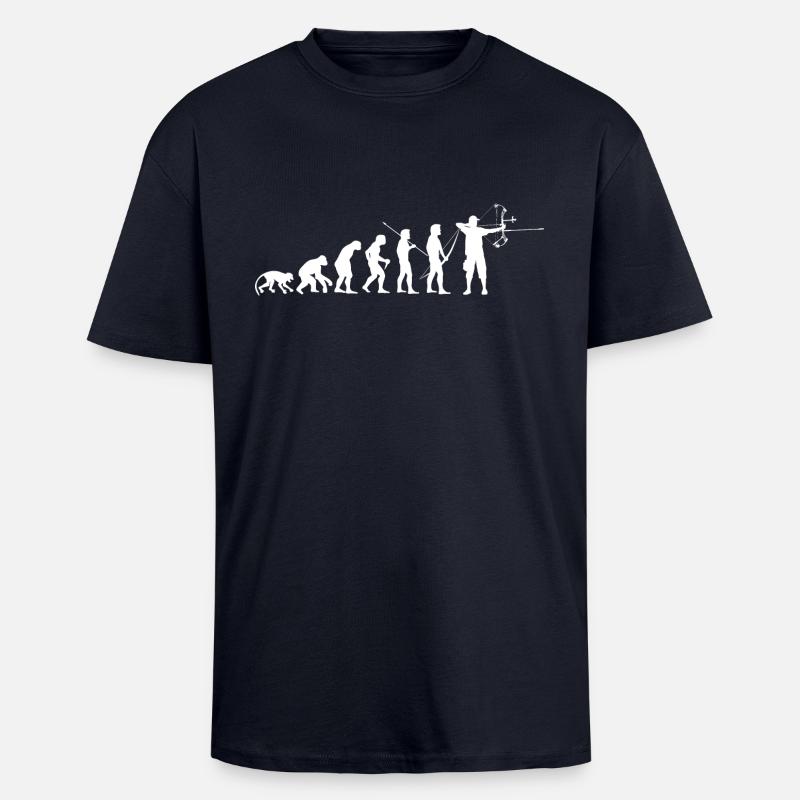 ArcLab CompoundArcherEvolution-White - T-shirt unisexe oversize épais - bleu marine