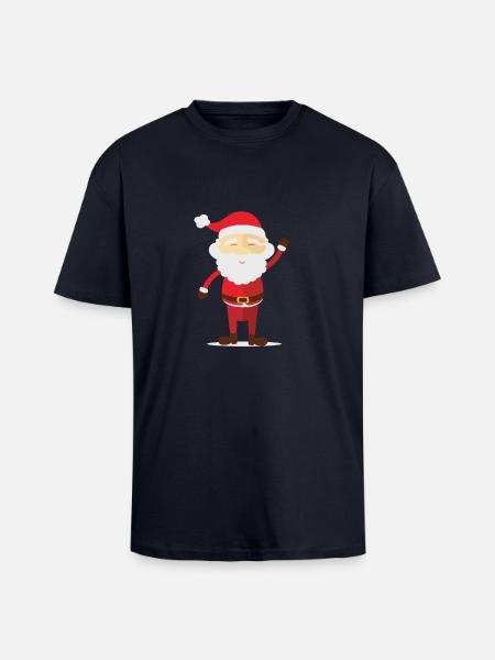 weihnachtsmann - Oversized Heavyweight Unisex T-Shirt - French Navy