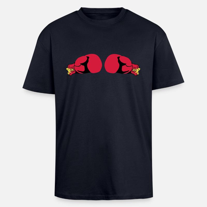 Boxhandschuhe - Oversized Heavyweight Unisex T-Shirt - French Navy