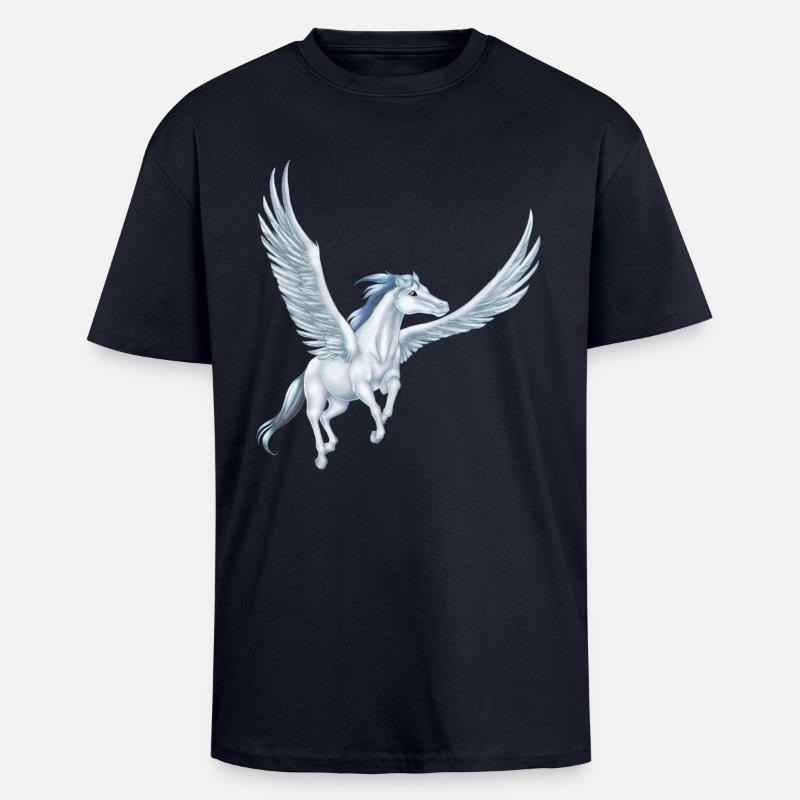 Pegasus 12 (remake de 3) - T-shirt unisexe oversize épais - bleu marine
