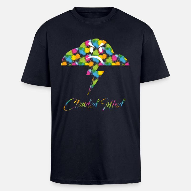 CM1-SPLASH - Oversized Heavyweight Unisex T-Shirt - French Navy
