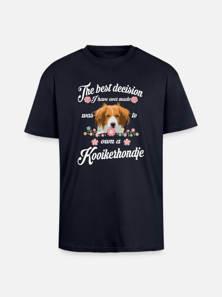 Kooikerhondje - Unisex Oversized Heavyweight T-shirt - french navy